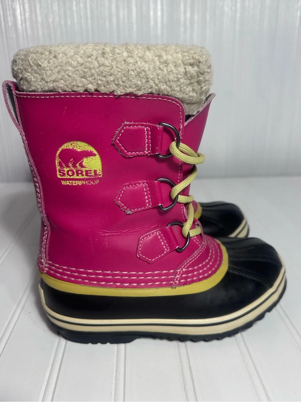 Sorel pink waterproof winter boots girls 1